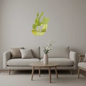 Minimalist Kaktüs Desenli  Altın Aynalı Tablo thumbnail 1