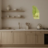 Tropik Papağan Desenli  Dekoratif Altın Aynalı Tablo thumbnail 3