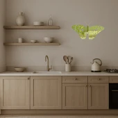 Zarif Renkli Kelebek  Altın Aynalı Tablo thumbnail 3