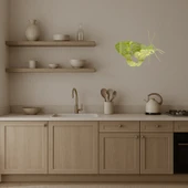 Kelebek Tasarımlı Dekoratif Sanat Altın Aynalı Tablosu thumbnail 3