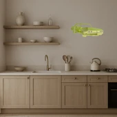 Retro Muscle Car Tasarımlı  Dekoratif Duvar Altın Aynalı Tablosu thumbnail 2