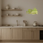 Tropikal Yaprak Desenli Dekoratif Altın Aynalı Tablo thumbnail 5