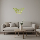 Renkli Kelebek  Dekoratif Altın Aynalı Tablo thumbnail 1