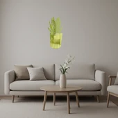 Aloe Vera Tasarımlı  Altın Aynalı Tablo thumbnail 1