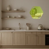 Vintage Çiçek Desenli  Dekoratif Altın Aynalı Tablo thumbnail 3