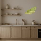 Kelebek Figürlü Zarif Dekor Altın Aynalı Tablosu thumbnail 3