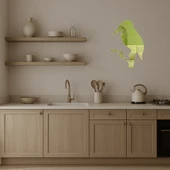 Renkli Yalıçapkını  Dekoratif Altın Aynalı Tablo thumbnail 3