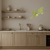 Modern Kelebek Figürlü Dekoratif Altın Aynalı Tablolar thumbnail 4