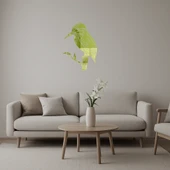 Renkli Yalıçapkını  Dekoratif Altın Aynalı Tablo thumbnail 1