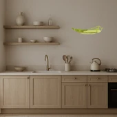 Kırmızı Biber  Dekoratif Altın Aynalı Tablo thumbnail 3