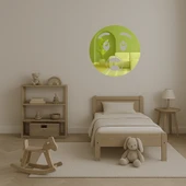 Şaşırmış Emoji Dekoratif Altın Aynalı Tablo thumbnail 5