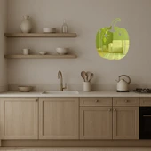 Biber ve Sebzeler Temalı  Dekoratif Altın Aynalı Tablo thumbnail 3