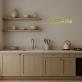 Duygusal 'I Miss You' İç Mekan Dekoratif Altın Aynalı Tablo thumbnail 3