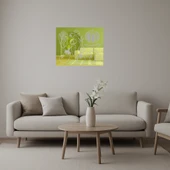 Sebze Koleksiyonu Temalı Dekoratif  Altın Aynalı Tablo thumbnail 1