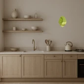 İkili Ağaç Yaprağı Desenli Dekoratif Altın Aynalı Tablo thumbnail 2