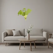 Hayalet Desenli Eğlenceli Dekoratif Altın Aynalı Tablo thumbnail 1