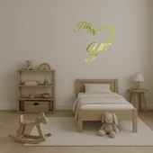 I'm Addicted To You Yazılı  Dekoratif Duvar Altın Aynalı Tablosu thumbnail 4