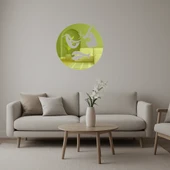 Eğlenceli Emoji Kızgın Yüz  Altın Aynalı Tablo thumbnail 1