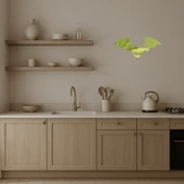 Uçan Yarasa Motifli Dekoratif  Altın Aynalı Tablo thumbnail 4