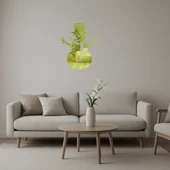 Kardan Adam Temalı Kış Dekoratif  Altın Aynalı Tablo thumbnail 1