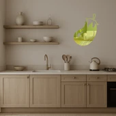 Brokoli Tasarımlı İç Mekan Altın Aynalı Tablosu thumbnail 3