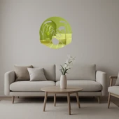 Göz Atan Emoji Dekoratif Altın Aynalı Tablo thumbnail 1