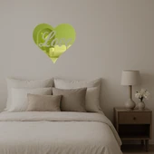 Aşk ve Kalp Desenli  Dekoratif Altın Aynalı Tablo thumbnail 3