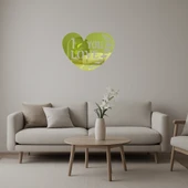 Aşk Dolu Kalp Tasarımlı  Dekoratif Altın Aynalı Tablo thumbnail 1