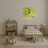 Soğuk Yüz İfadeli Dekoratif Duvar Altın Aynalı Tablosu thumbnail 4