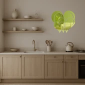 Kalpler ve Aşk Dekoratif Altın Aynalı Tablo thumbnail 4