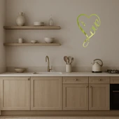 Minimalist Aşk Yazılı  Duvar Altın Aynalı Tablosu thumbnail 3