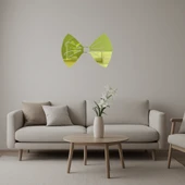 Kurdele Fiyonk  Dekoratif Altın Aynalı Tablo thumbnail 1