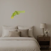 Dekoratif Polis Revolver Altın Aynalı Tablo thumbnail 2