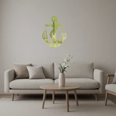 Denizci Temalı Çapa Desenli Duvar Altın Aynalı Tablosu thumbnail 1