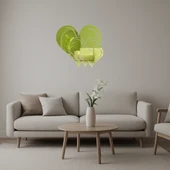 Aşk Temalı Dekoratif İç Mekan Altın Aynalı Tablo thumbnail 1