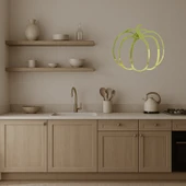 Yeşil Biber Dekoratif İç Mekan Altın Aynalı Tablosu thumbnail 2