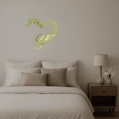 I'm Addicted To You Yazılı  Dekoratif Duvar Altın Aynalı Tablosu thumbnail 2