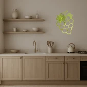 Üzüm Desenli Dekoratif Duvar Altın Aynalı Tablosu thumbnail 3