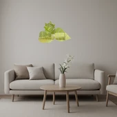 Abstrakt Deniz Kabukları Tasarımlı  Duvar Altın Aynalı Tablosu thumbnail 1