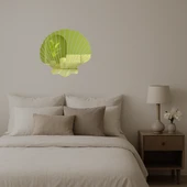 Minimalist Deniz Temalı Dekoratif Altın Aynalı Tablo thumbnail 2