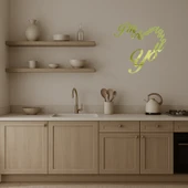 I'm Addicted To You Yazılı  Dekoratif Duvar Altın Aynalı Tablosu thumbnail 3