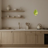 Yaprak Motifli  Dekoratif Duvar Altın Aynalı Tablosu thumbnail 3