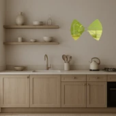 Kurdele Fiyonk  Dekoratif Altın Aynalı Tablo thumbnail 3