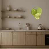 Çilek Desenli Dekoratif İç Mekan Altın Aynalı Tablosu thumbnail 2