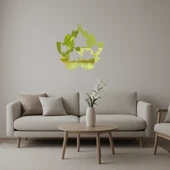 Çiçek Desenli  Dekoratif Altın Aynalı Tablo thumbnail 1