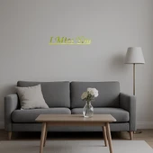 Duygusal I Miss You İç Mekan Dekoratif Altın Aynalı Tablo thumbnail 5