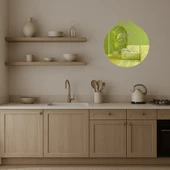 Sevimli İfade Emoji Tasarımlı Dekoratif Duvar Altın Aynalı Tablosu thumbnail 3