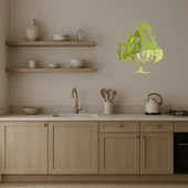 Mango Ağacı Desenli Dekoratif Altın Aynalı Tablo thumbnail 3