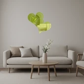 Kalp Desenli  Romantik Dekor Altın Aynalı Tablo thumbnail 1