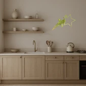 Uçan Yıldızlar İç Mekan Dekoratif Altın Aynalı Tablo thumbnail 3